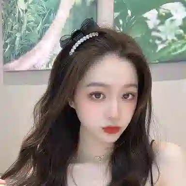 贯古今 高级感双面蝴蝶结小号抓夹刘海前额 头顶夹子头饰夏发卡发饰 发夹 女款