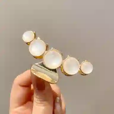 贯古今 抓夹高级感鲨鱼夹子头饰后脑勺大号盘发发卡发饰 合金 发夹 女款