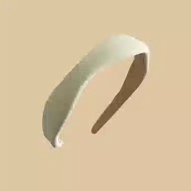 贯古今 甜美滤镜复古奶油色不规则波浪百搭减龄显白头箍简约发饰 布艺 发箍 女款