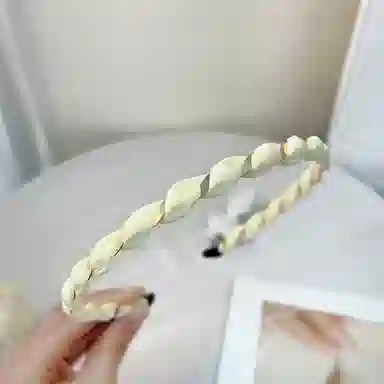 贯古今 小清新缠绕外出百搭头箍发捆高颅顶压发发卡发饰百搭洗脸头箍 布艺 发箍 女款