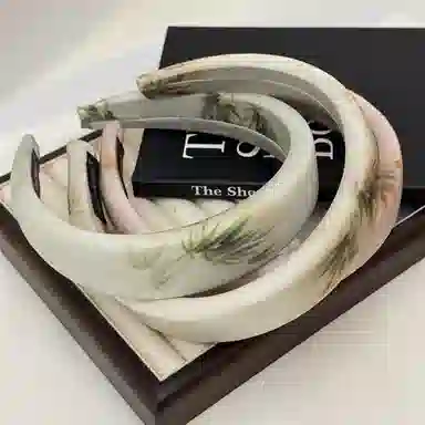 贯古今 新中式古风高颅顶春竹子海绵压发高级感洋气 发箍 女款