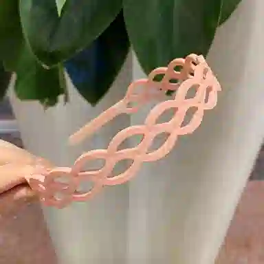 贯古今 新款双麻花磨砂韩版糖果色宽边头箍气质少女防碎发头饰女发饰 亚克力 发箍 女款