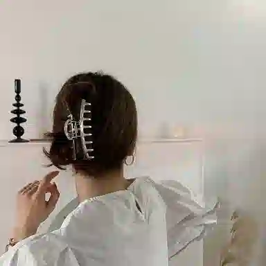 贯古今 发抓大号韩版金属亮色龙骨简约复古宫廷风少女法式 合金 发夹 女款