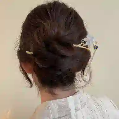 贯古今 古风花朵流苏 高级感气质百搭 旗袍汉服发饰 新中式步摇 合金 发簪 女款