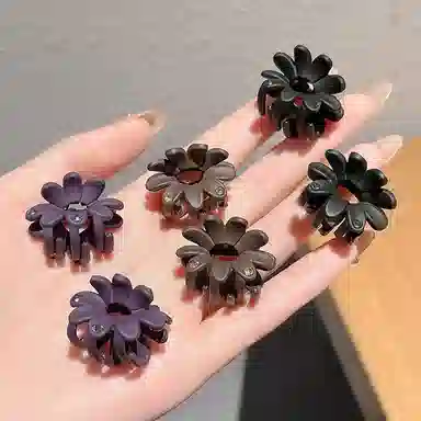 贯古今 半扎发头饰短发打理 女后脑勺碎发小夹子花朵抓夹发卡 发夹 女款