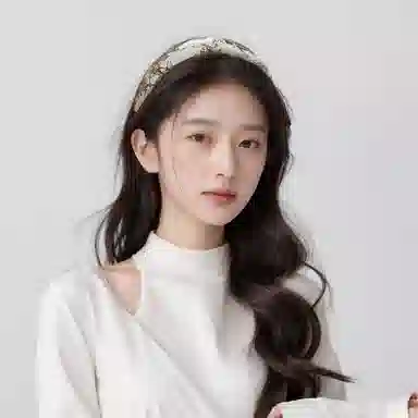 贯古今 新款高级感缎面压发高颅顶国风丝绒印花气质显脸小女发饰头箍 布艺 发箍 女款