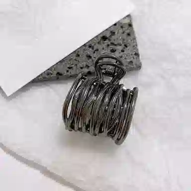 贯古今 拽酷少女~简约高马尾高级感气质后脑勺 合金 发夹 女款