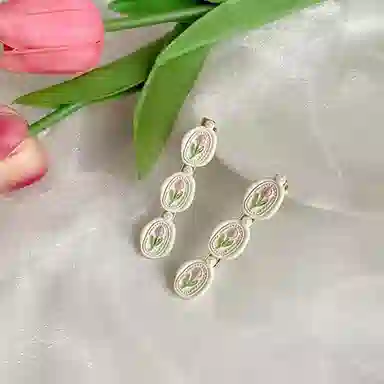 贯古今 韩系郁金香珍珠森系仙美高级感小众刘海侧边 合金 发夹 女款