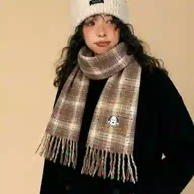 SNOOPY Colorful Dot Scarf