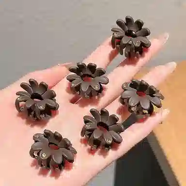 贯古今 半扎发头饰短发打理 女后脑勺碎发小夹子花朵抓夹发卡 发夹 女款