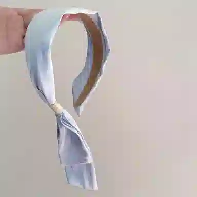 贯古今 复古港风飘带潮小清新宽边防滑压发发卡发饰百搭洗脸头箍 布艺 发箍 女款