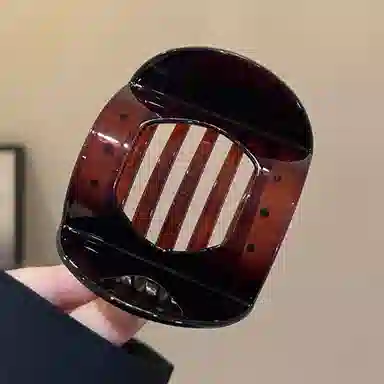 贯古今 复古玳瑁高颅顶显脸小后脑勺抓夹 高级感鲨鱼夹百搭 亚克力 发夹 女款