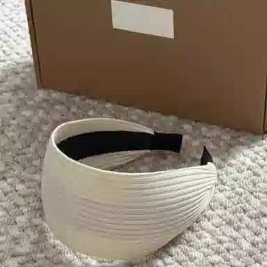 贯古今 法式高级感头巾宽边发带高颅顶显脸小洗脸头箍发饰百搭洗 布艺 发箍 女款