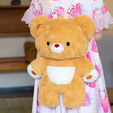 抱竹 古力古力 小熊古力 可爱日常卡通玩偶包 聚脂钎维 双肩包 大号 男女同款情侣款 黄色