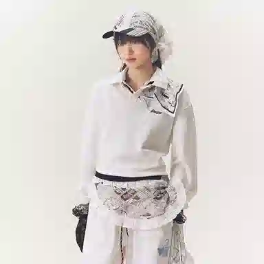 BEASTER x WOODY Polo Shirt White