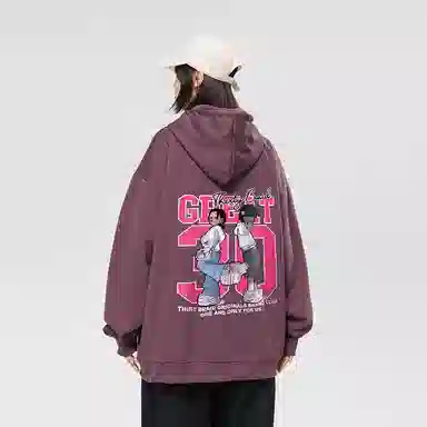 30BRAID Logo Print Hoodie