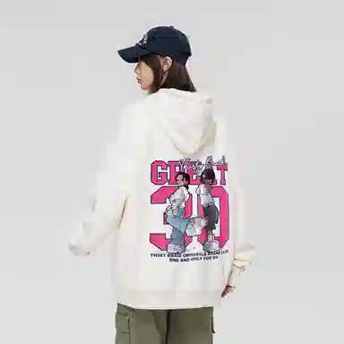 30BRAID Logo Print Hoodie