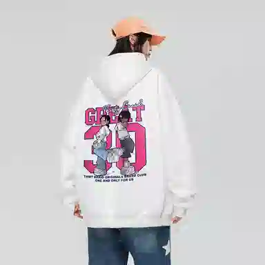 30BRAID Logo Print Hoodie