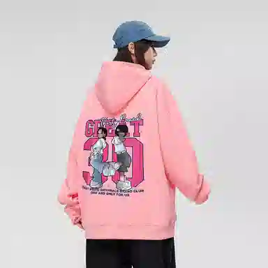 30BRAID Logo Print Hoodie