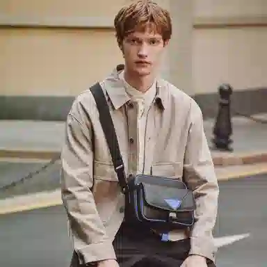 Pierre Cardin Men's Leather Messenger Bag