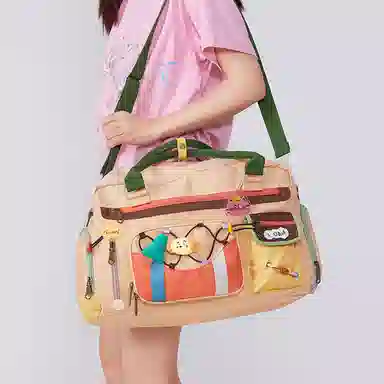 音魅 便携休闲百搭 织物 旅行包 女款 多色