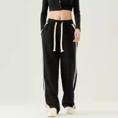 Pepe the Frog Black Straight-Leg Pants