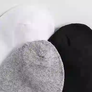 金莱克 抑菌纯色运动透气吸湿排汗跑步健身简约休闲中筒袜 男女同款 组合装