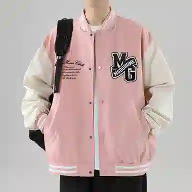 MGDOHOME Vintage Logo Baseball Jacket