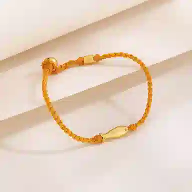 【上岸锦鲤】 梵星饰季 招财小金鱼 新中式国潮风本命年招财纳福金榜题名手饰 合金 手链 女款