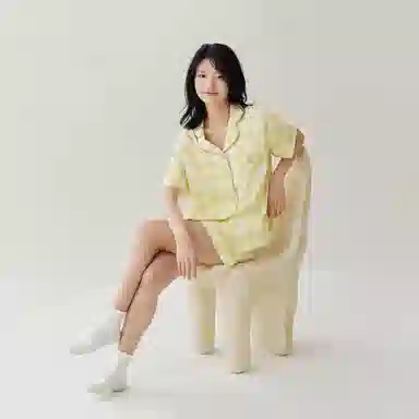 安之伴 夏季睡衣居家基础款凉感棉三件套家居套装 女款