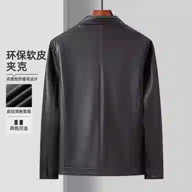 老爷车 复古经典挺阔有型易打理时尚潮流品牌简约接头酷帅休闲百搭舒适耐穿外套基础款夹克皮衣 男款