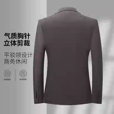 老爷车 经典平驳领商务休闲西服外套秋冬季婚宴高级感正装上衣西装 男款