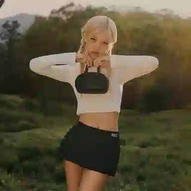 PUMA x ROSÉ Long Sleeve Tee White