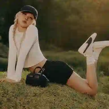 PUMA x ROSÉ Long Sleeve Tee White