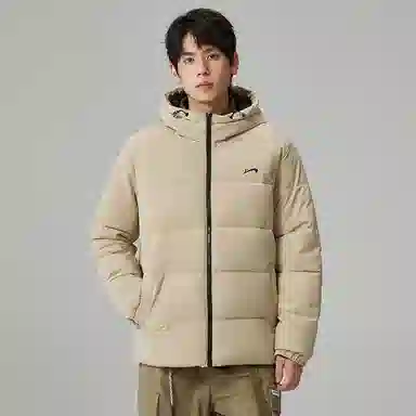 贵人鸟 保暖加厚连帽防风棉服 男女同款