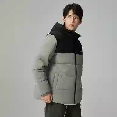 贵人鸟 保暖加厚连帽防风棉服 男女同款