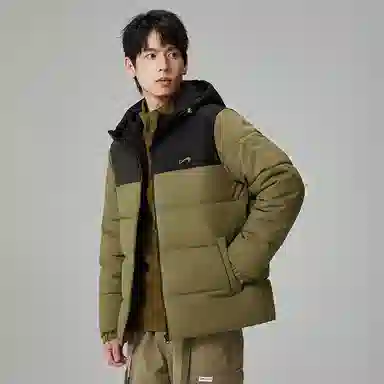 贵人鸟 保暖加厚连帽防风棉服 男女同款