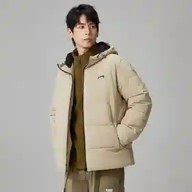 贵人鸟 保暖加厚连帽防风棉服 男女同款