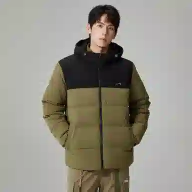 贵人鸟 保暖加厚连帽防风棉服 男女同款