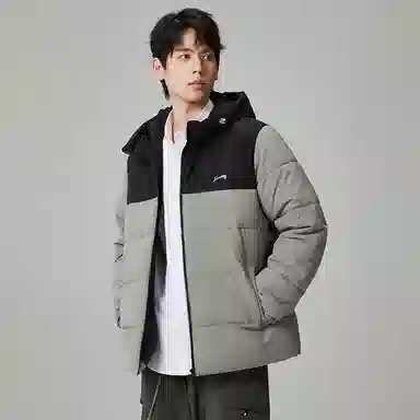 贵人鸟 保暖加厚连帽防风棉服 男女同款