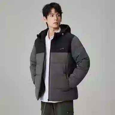 贵人鸟 保暖加厚连帽防风棉服 男女同款