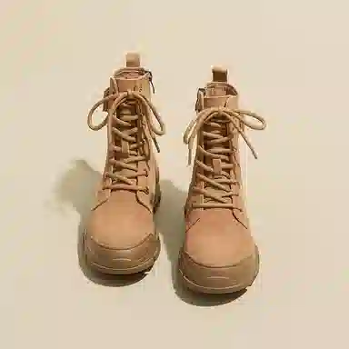 一品公主 厚底马丁春秋轻便短筒机车登山透气徒步沙漠旅游不累脚时尚百搭舒适个性美拉德西部牛仔废土风炸街小个子工装英伦风复古 户外靴 女