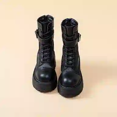 Yipin Princess Martin Boots 9cm Mesh Platform