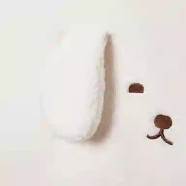 九木杂物社 狗富贵托特包上课通勤 织物 单肩包 常规 男女同款情侣款 象牙白