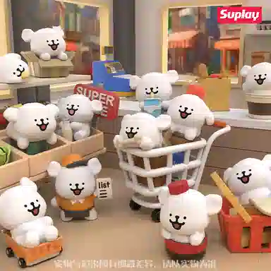 九木杂物社 线条小狗 便利店系列 迷你盲袋可爱萌粒公仔生日手办摆件 盲盒类