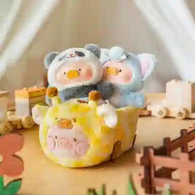 九木杂物社 机器猫 许愿招财猫 搪小偶毛绒手办 盲盒类 单个盲盒