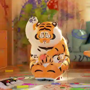 九木杂物社 我不是胖虎 父慈子孝 亲子玩具 潮玩手办摆件 创意玩偶 盲盒类 单个盲盒