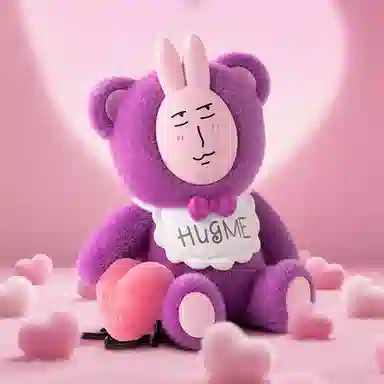 九木杂物社 粉红兔子“美丽心情”系列 公仔摆件潮玩 盲盒类 单个盲盒（随机一个）