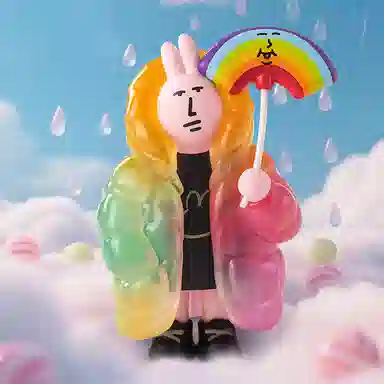 九木杂物社 粉红兔子“美丽心情”系列 公仔摆件潮玩 盲盒类 单个盲盒（随机一个）