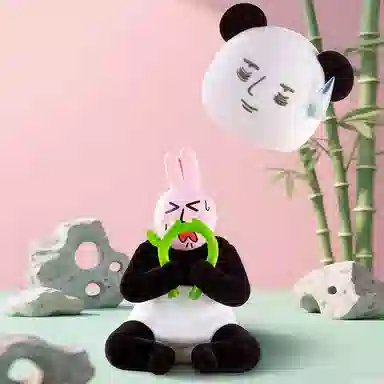 九木杂物社 粉红兔子“美丽心情”系列 公仔摆件潮玩 盲盒类 单个盲盒（随机一个）